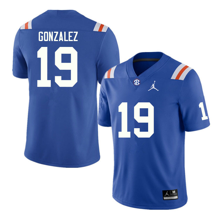 Men #19 Alex Gonzalez Florida Gators College Football Jerseys Sale-Throwback